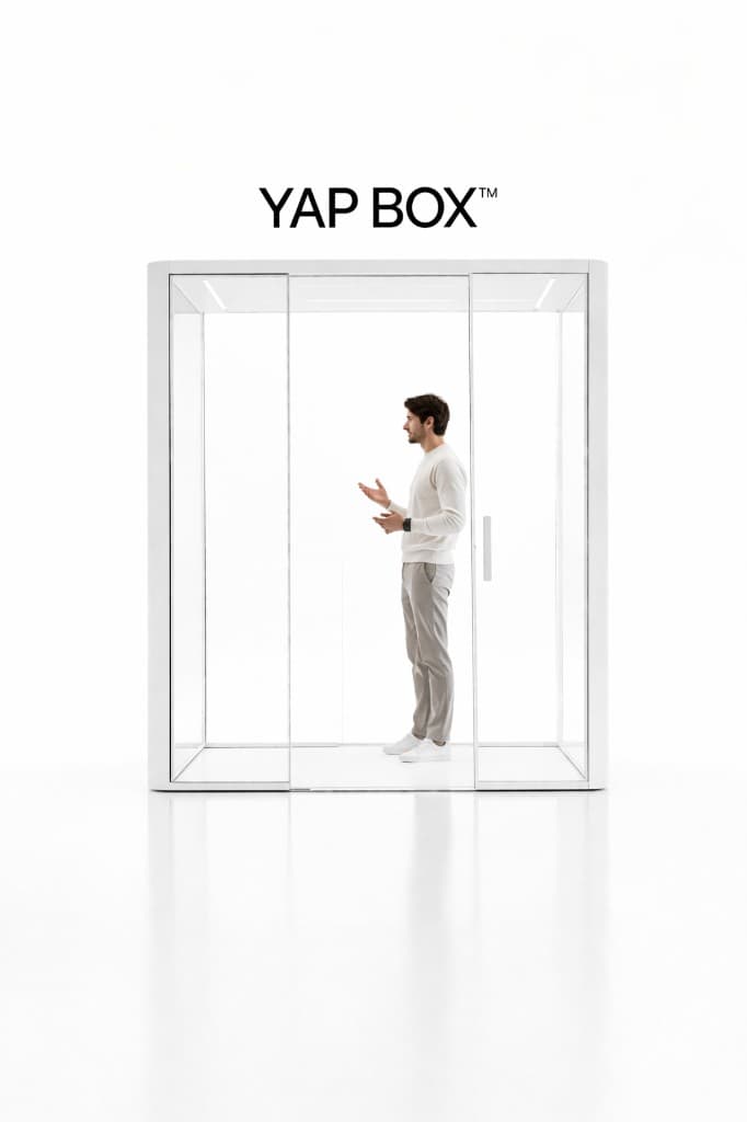 YAP Box™ key chain with glass box